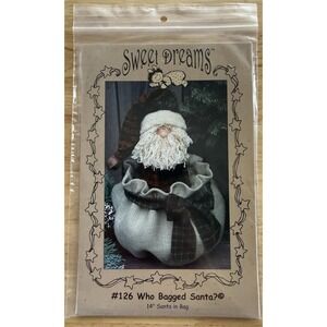 WHO BAGGED SANTA? Craft Sewing Pattern By Sweet Dreams Christmas Winter #126